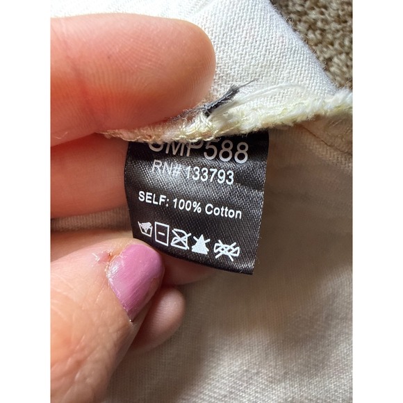 POL Stud‎ Adorned Paisley Print Overall Shorts Womens Small Boho Baggy Festival - Picture 5 of 7